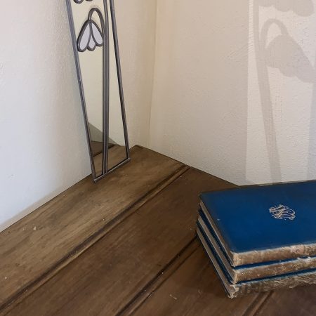 Stained glass effect Mirrir with Art Nouveau Snowdrops