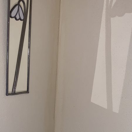 Stained glass effect Mirrir with Art Nouveau Snowdrops