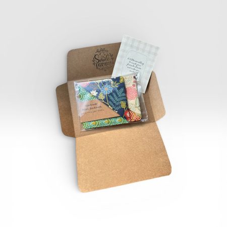 Fabric Corner Bookmark, Japanese Floral Print, Origami Page Marker, Books Lover Gift