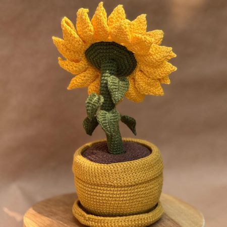 Handmade Sunflower in Pot – Gift Unique Flower Decor