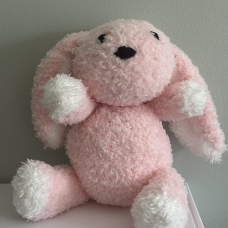 Hand Knitted Soft Toy Rabbit, Lightweight and Cuddly