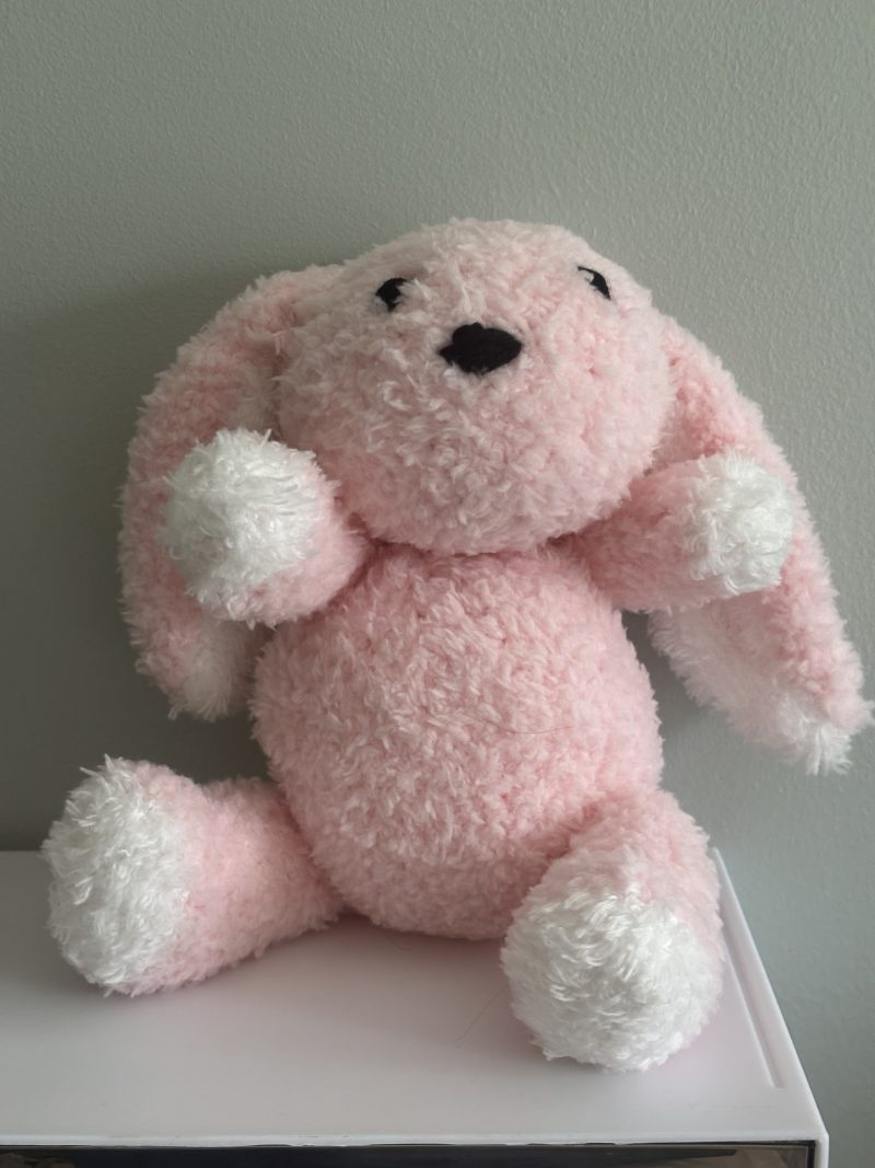 Hand Knitted Soft Toy Rabbit, Lightweight and Cuddly
