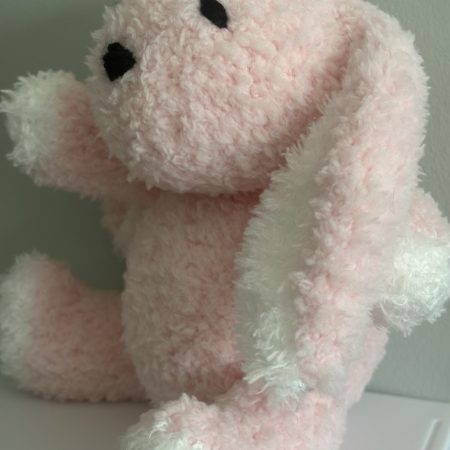 Hand Knitted Soft Toy Rabbit, Lightweight and Cuddly