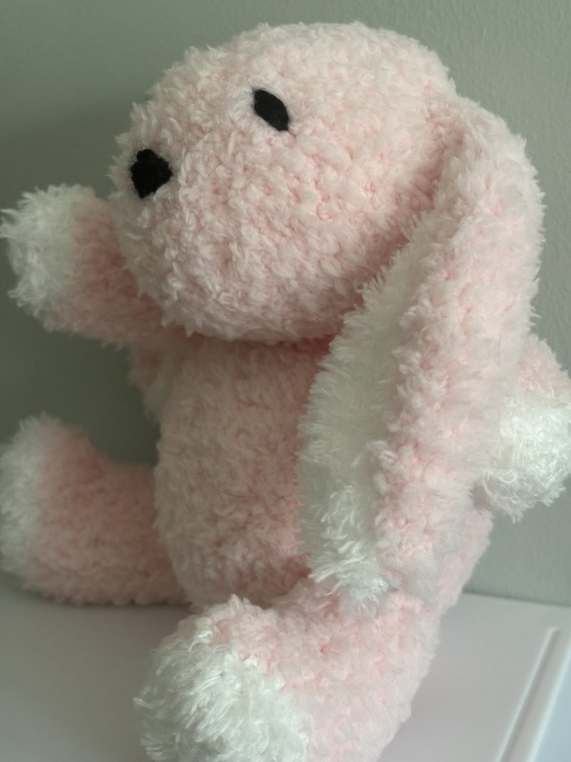 Hand Knitted Soft Toy Rabbit, Lightweight and Cuddly