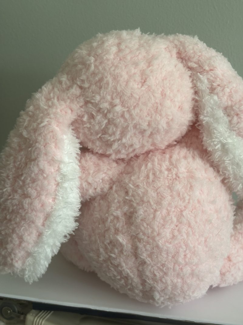 Hand Knitted Soft Toy Rabbit, Lightweight and Cuddly