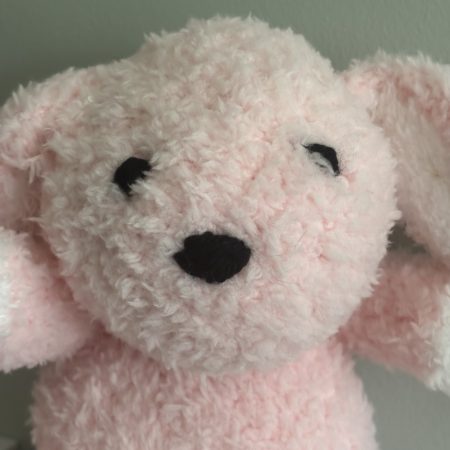 Hand Knitted Soft Toy Rabbit, Lightweight and Cuddly