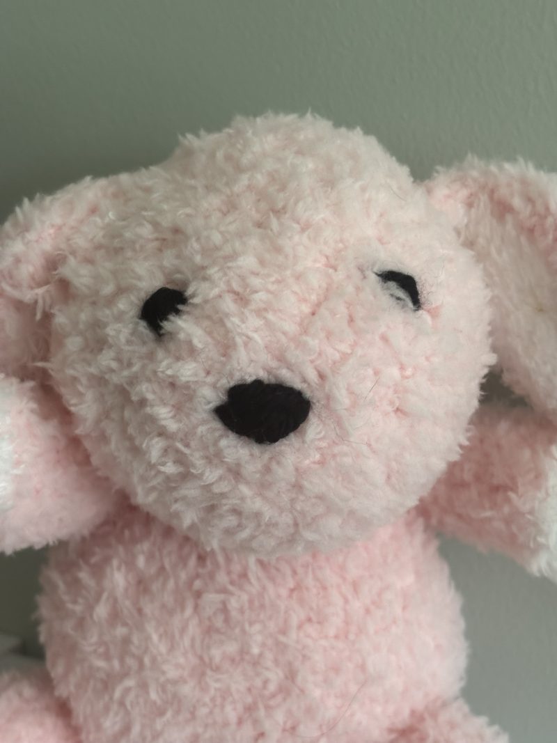 Hand Knitted Soft Toy Rabbit, Lightweight and Cuddly