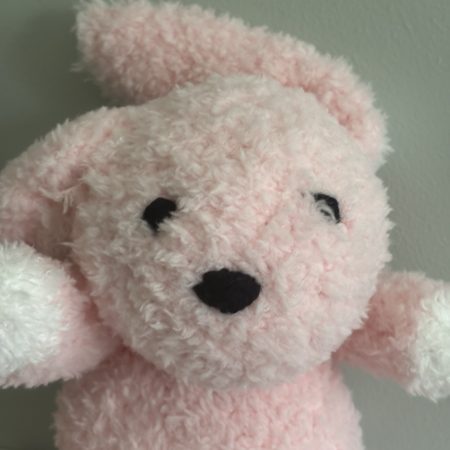 Hand Knitted Soft Toy Rabbit, Lightweight and Cuddly