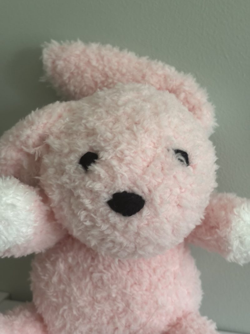 Hand Knitted Soft Toy Rabbit, Lightweight and Cuddly