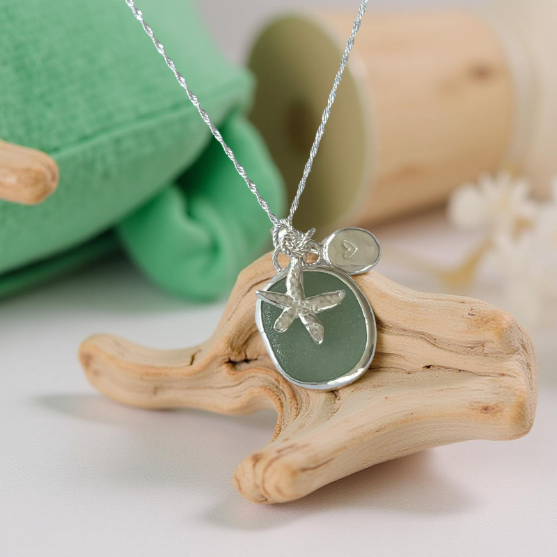 Sea Glass Charm Necklace