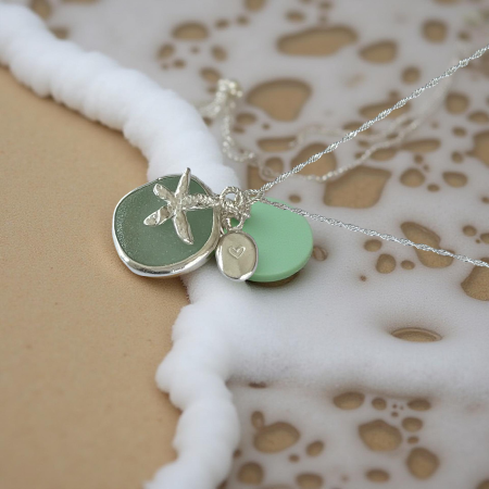 Sea Glass Charm Necklace