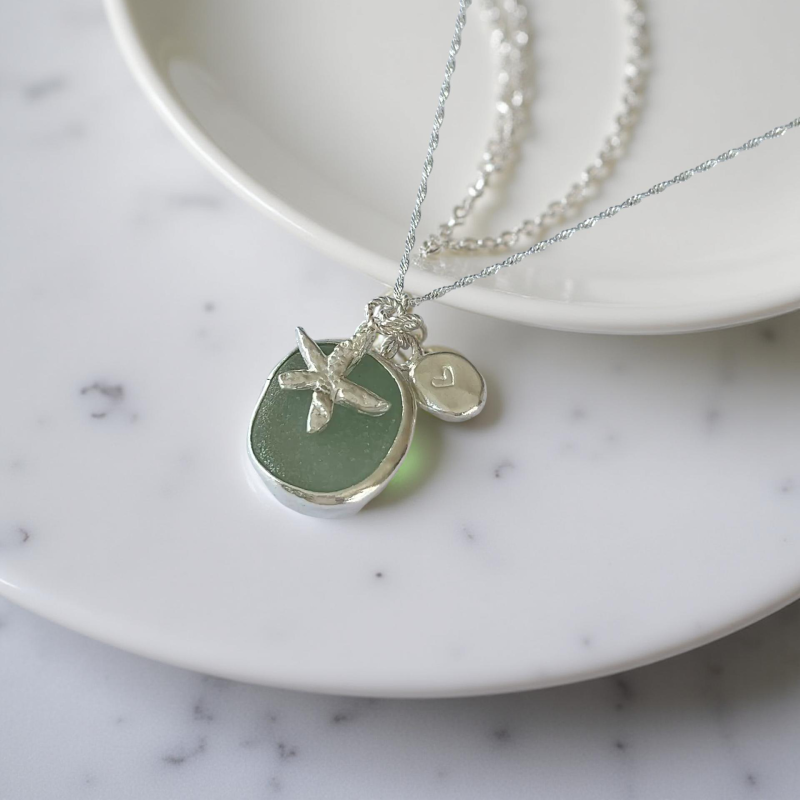 Sea Glass Charm Necklace