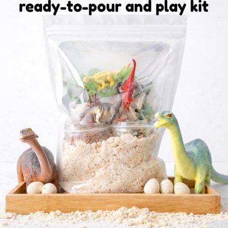 Dino world - Pour and Play Sensory bag