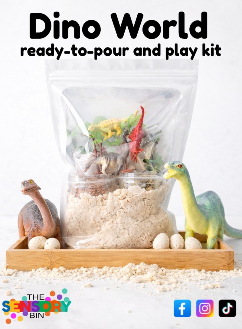 Dino world - Pour and Play Sensory bag