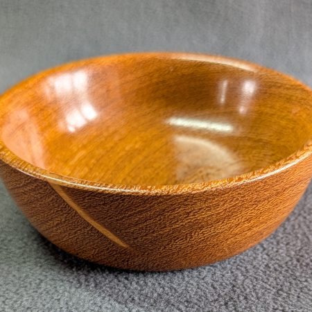 Hand turned wooden bowl made from wild mango