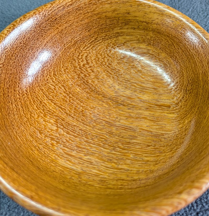 Hand turned wooden bowl made from wild mango