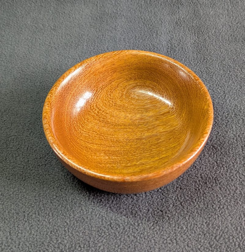 Hand turned wooden bowl made from wild mango