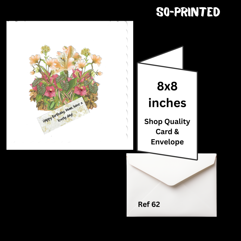 Handmade Birthday Card - Mum