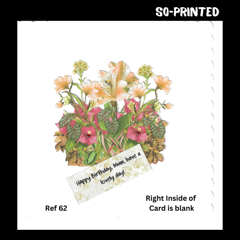 Handmade Birthday Card - Mum