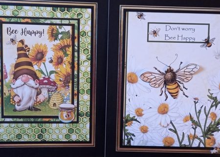 Bee Theme Mounted Pictures