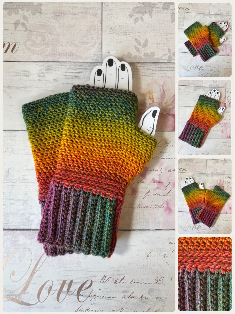 Crocheted Fingerless Gloves / Mittens