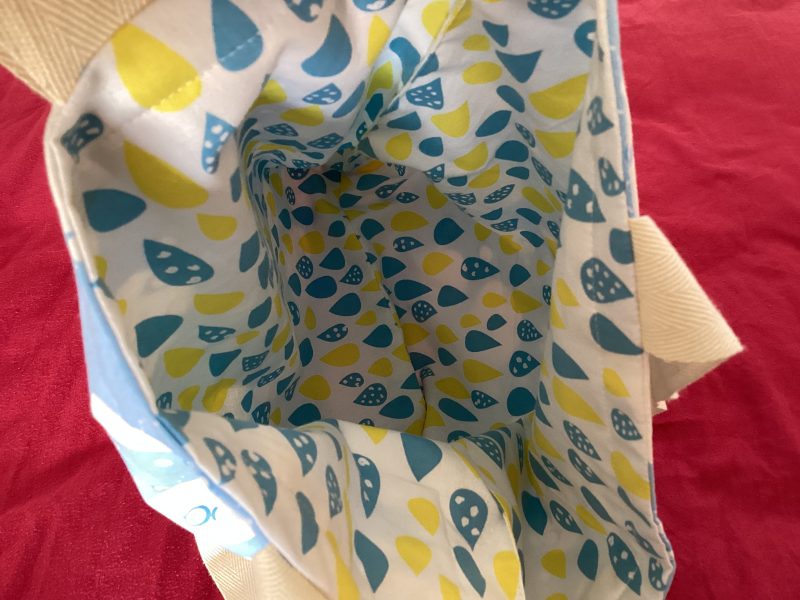 Gorgeous Handmade Reversible Thin, Lightweight Tote Bag plus Matching Medium Sized Purse