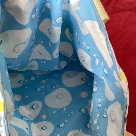 Gorgeous Handmade Reversible Thin, Lightweight Tote Bag plus Matching Medium Sized Purse