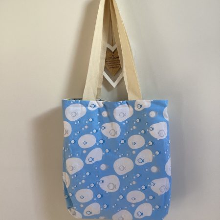 Gorgeous Handmade Reversible Thin, Lightweight Tote Bag plus Matching Medium Sized Purse