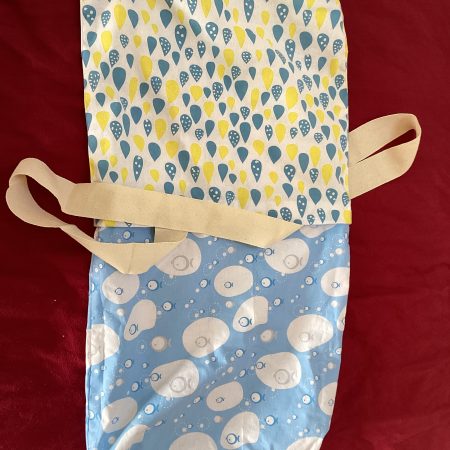 Gorgeous Handmade Reversible Thin, Lightweight Tote Bag plus Matching Medium Sized Purse