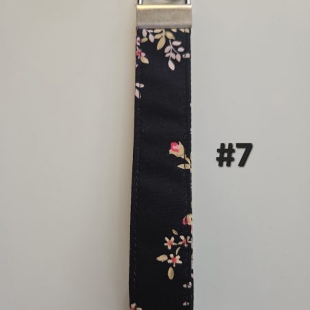 Handmade cotton fabric Keyring, 6.5 inch