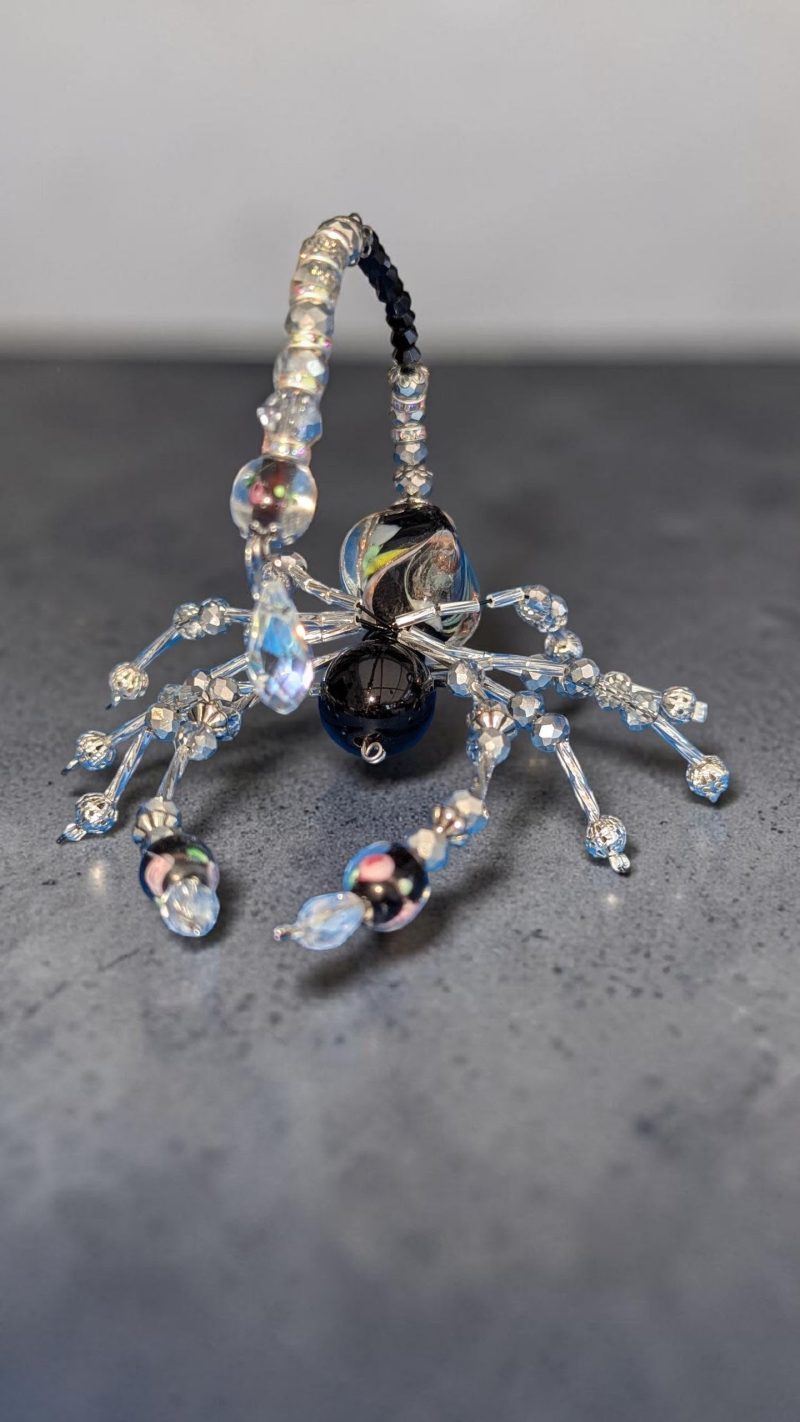Handmade Beaded Scorpion Sculpture