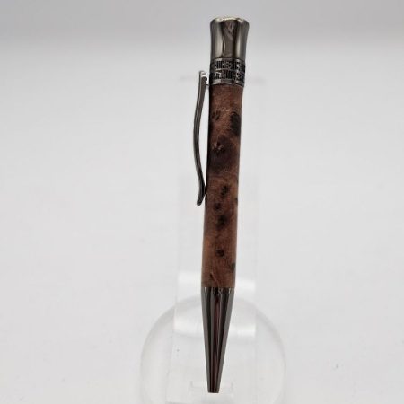 Epsilon Twist Pen with Gunmetal Fittings and Thuya Body