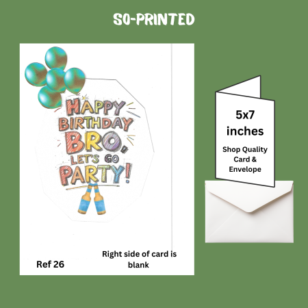 Handmade Birthday Card - Brother