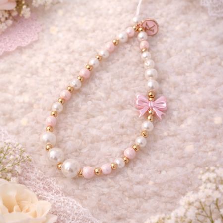 Personalised Beaded Phone Charm, Cute Bag Charm, Handmade Name Phone Strap, Custom Gift