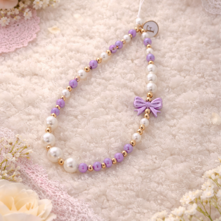 Personalised Beaded Phone Charm, Cute Bag Charm, Handmade Name Phone Strap, Custom Gift