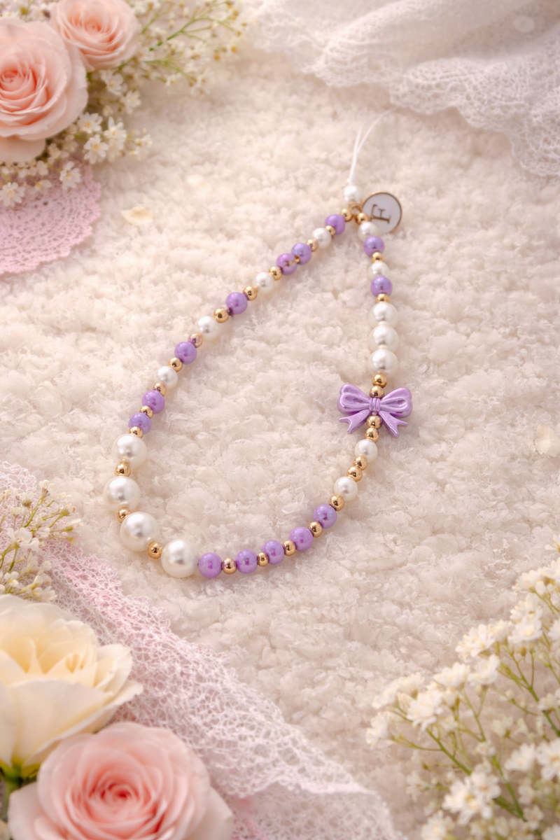 Personalised Beaded Phone Charm, Cute Bag Charm, Handmade Name Phone Strap, Custom Gift