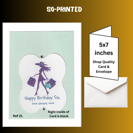 Handmade Birthday Card - Sister