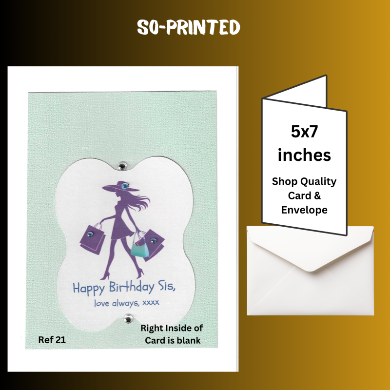 Handmade Birthday Card - Sister