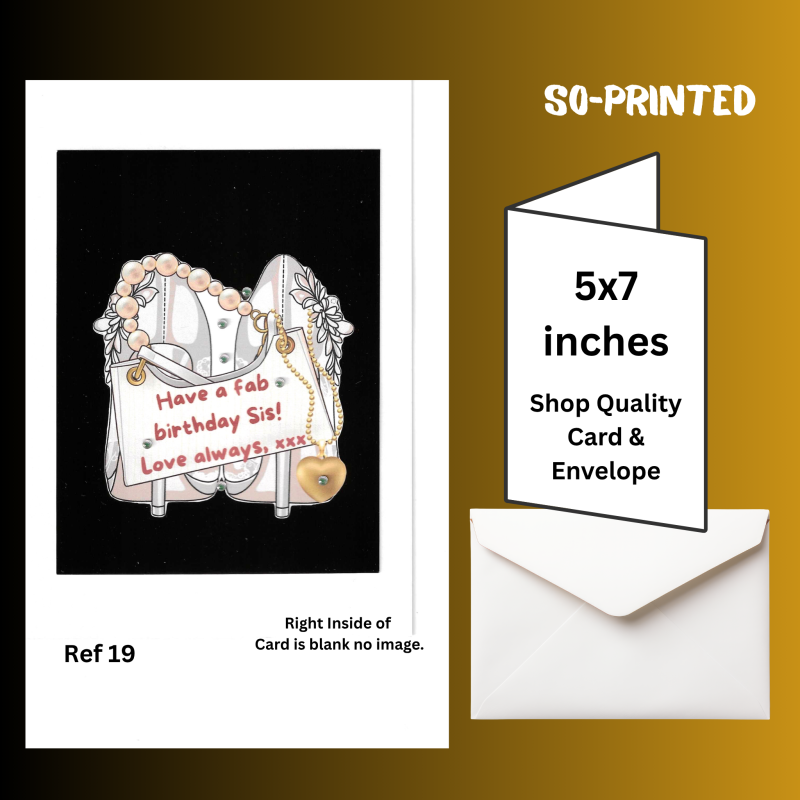 Handmade Birthday Card - Sister