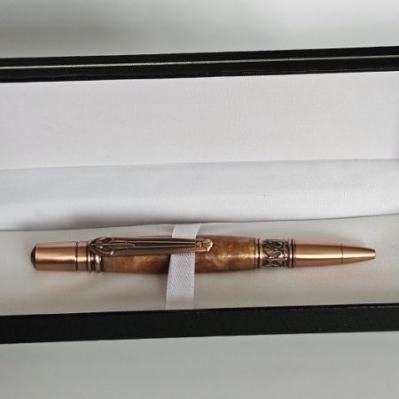 Norwester Twist Pen with Antique Copper Design and Resin Body
