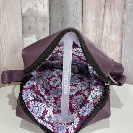Purple marble crossbody bag