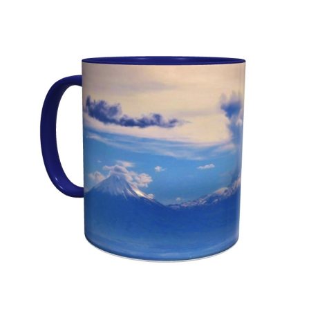 Blue Coffee Mug with Original Mount Ararat Print