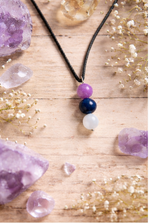 Clarity and Inner Truth Pendant, Handmade Crystal Necklace