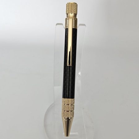 Headwind Twist Pen with Carbon Fibre body, Gold Accents