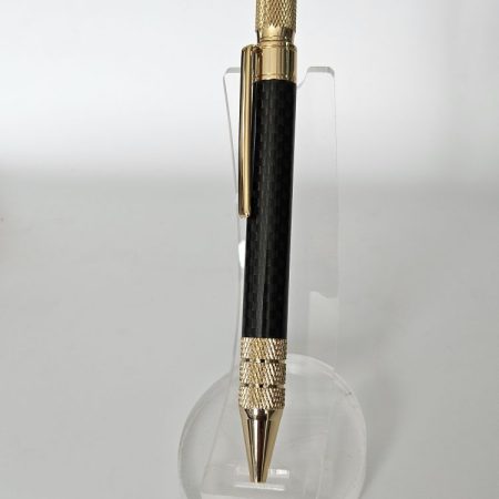 Headwind Twist Pen with Carbon Fibre body, Gold Accents