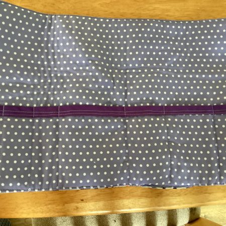 Handmade Small/Medium Purple Lined Wadded Zipped Pouch Make Up/Wash Bag & Matching Jewellery/Make Up Brushes Wrap