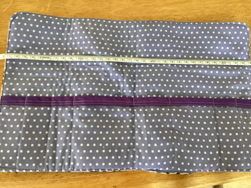 Handmade Small/Medium Purple Lined Wadded Zipped Pouch Make Up/Wash Bag & Matching Jewellery/Make Up Brushes Wrap