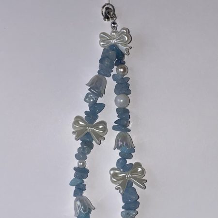 Blue phone charm