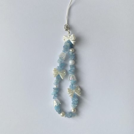 Blue phone charm