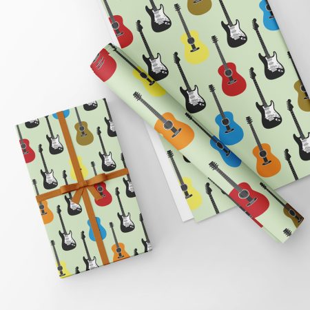 Guitar Design Gift Wrap